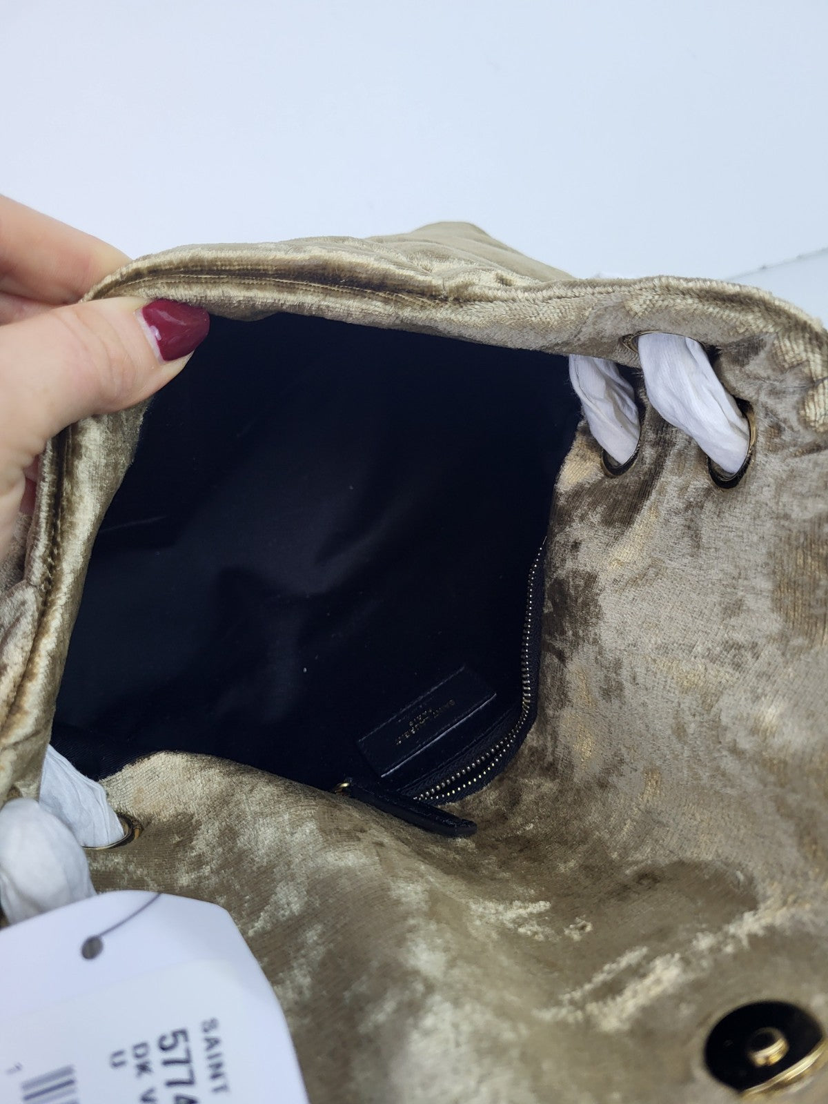 Saint Laurent Loulou Puffer Small YSL Shoulder Bag in Quilted Velvet