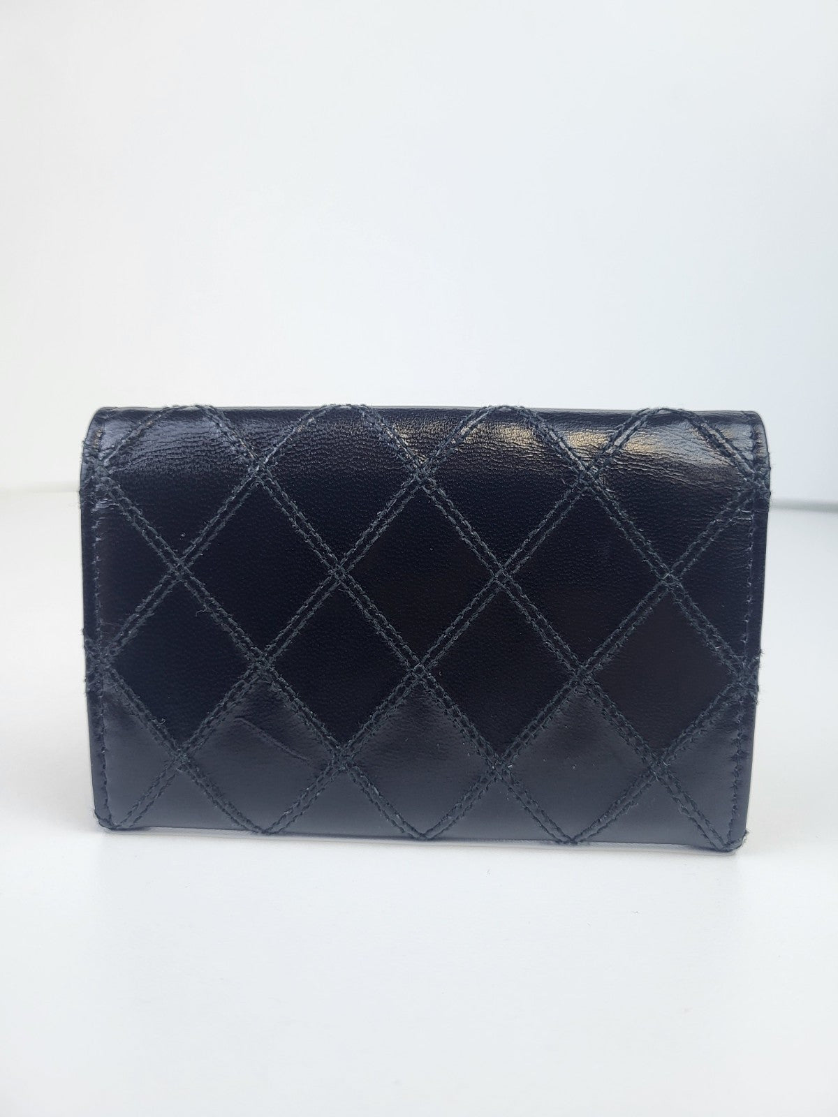 Chanel Quilted Leather Coin Purse Black