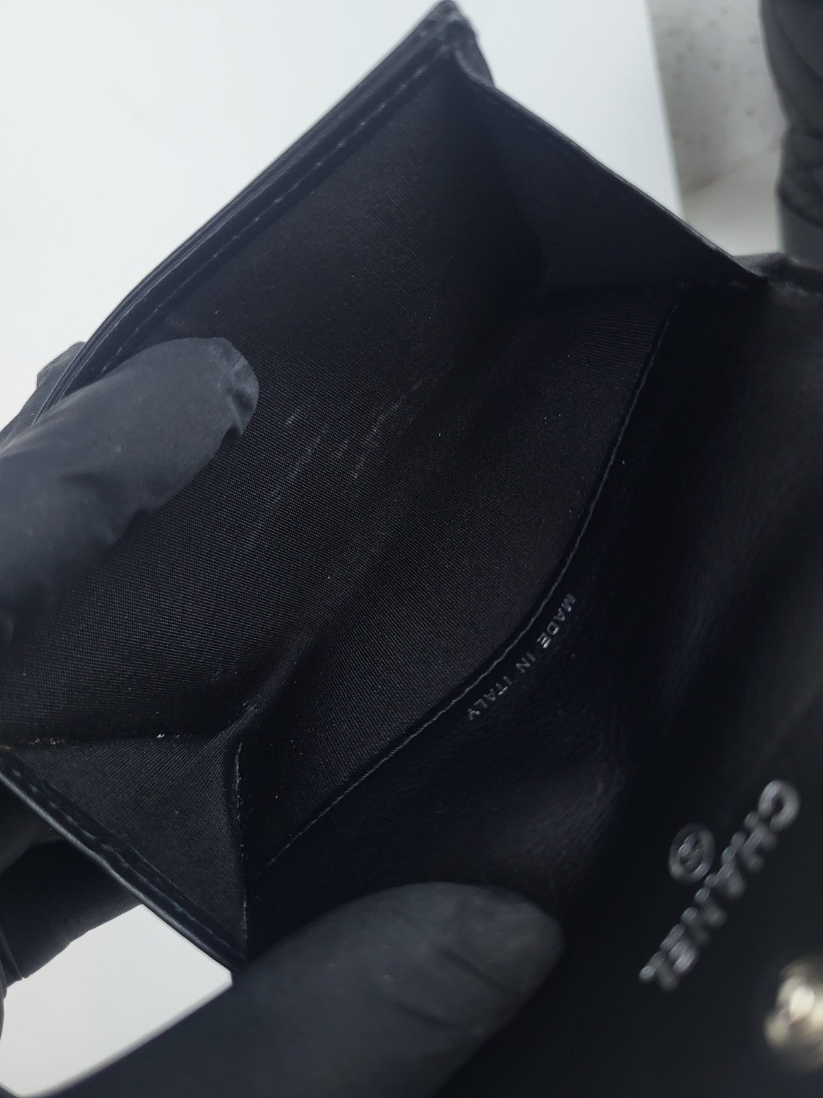 Chanel Quilted Leather Coin Purse Black