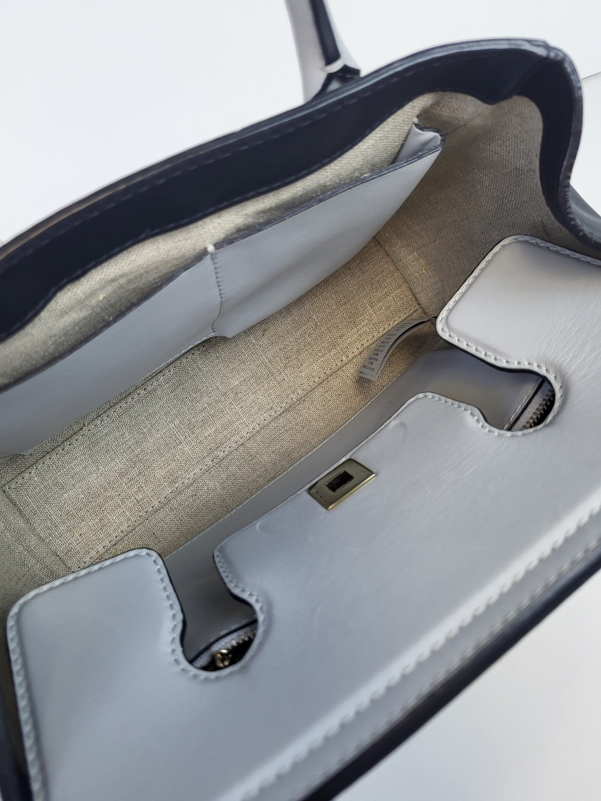 Versace Palazzo Empire Bag Leather Medium Bag Gray