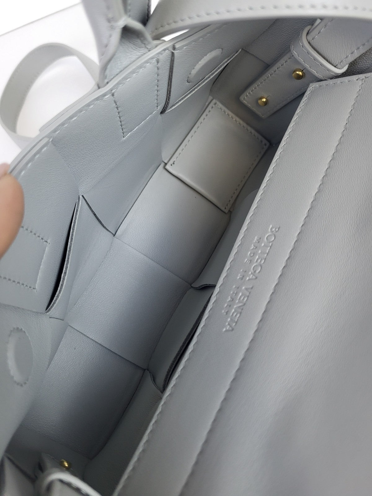 Bottega Veneta East-West Arco Tote Bag Gray