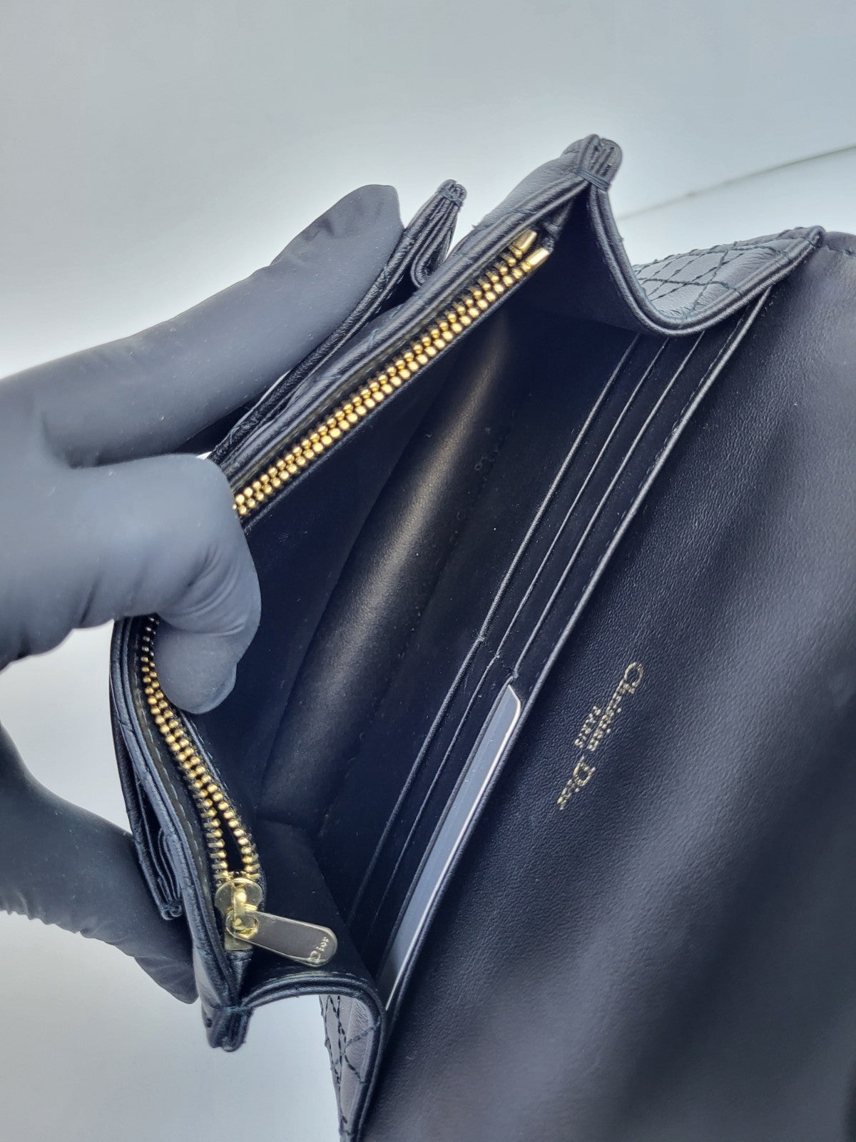Christian Dior Cannage My Dior Daily 2022 Crossbody Bag Black Leather