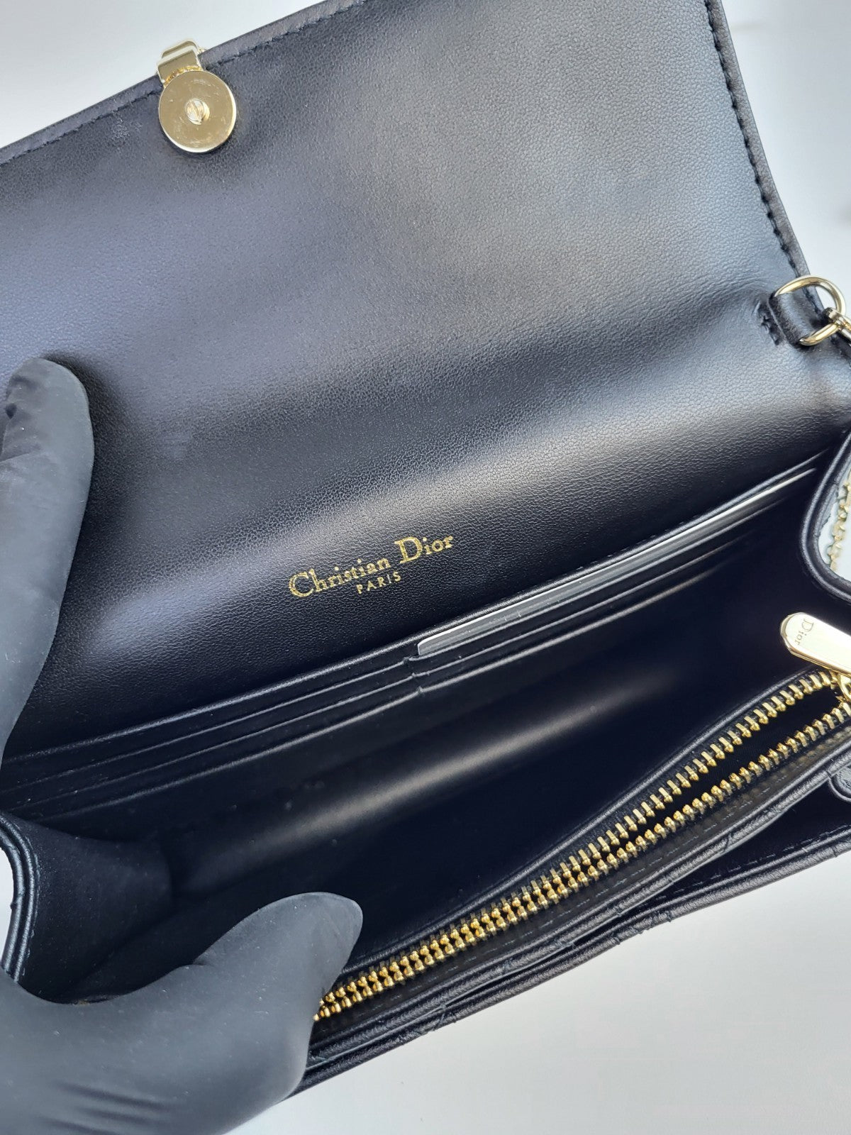 Christian Dior Cannage My Dior Daily 2022 Crossbody Bag Black Leather