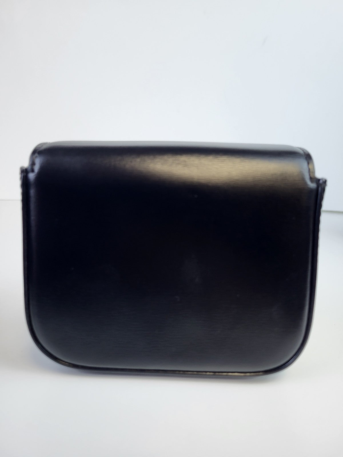 Celine Mini Claude Triomphe in Shiny Calfskin Black