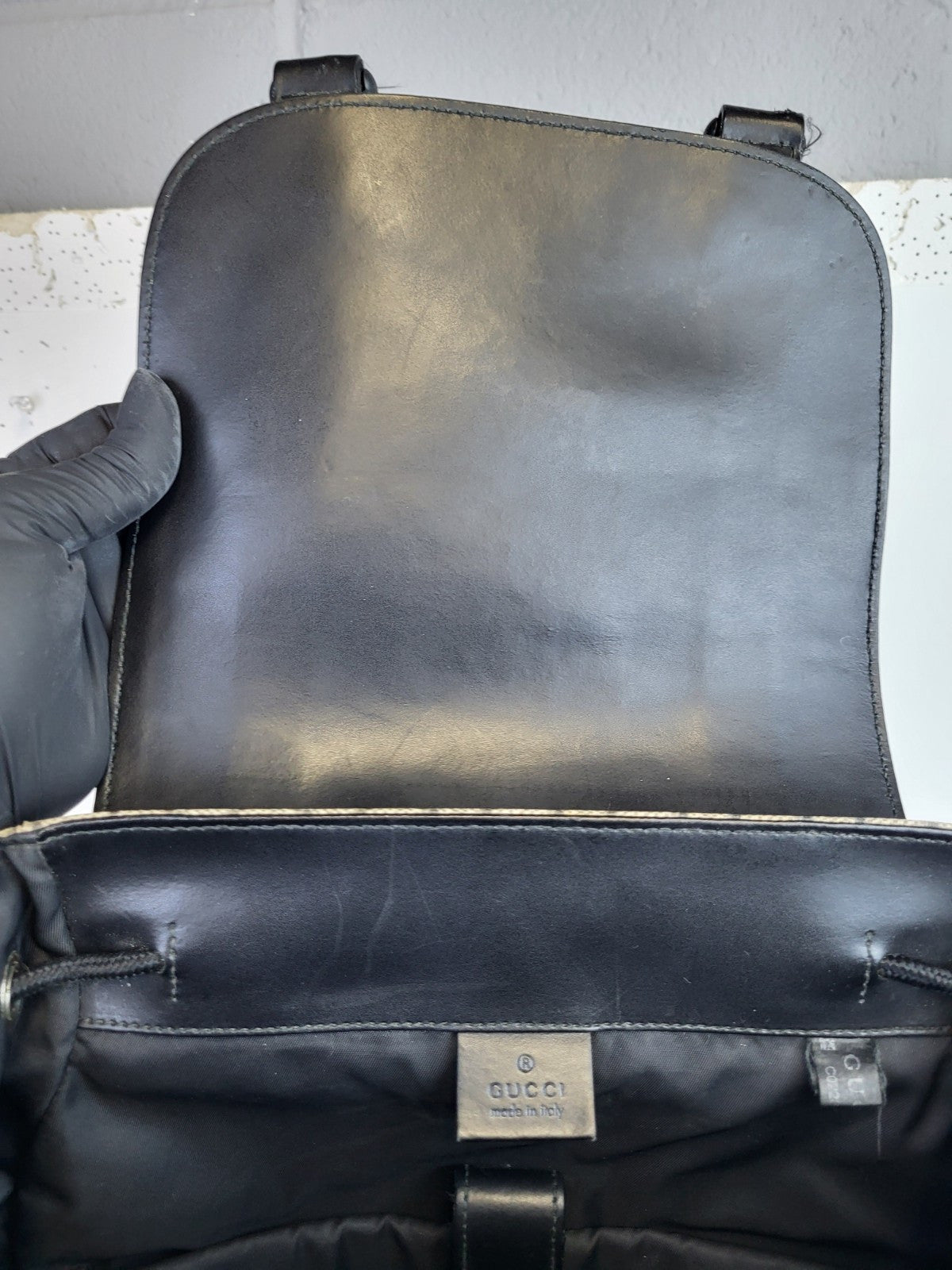 Gucci GG PVC Supreme's Backpack Beige For Men