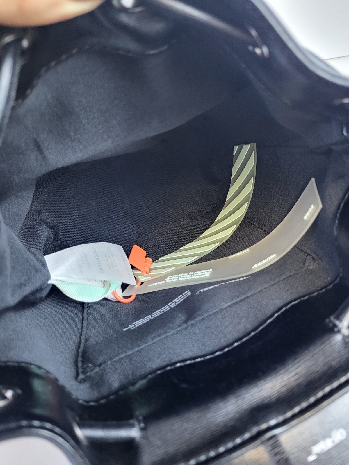 Off White Backpack Mini Black And White Leather Backpack