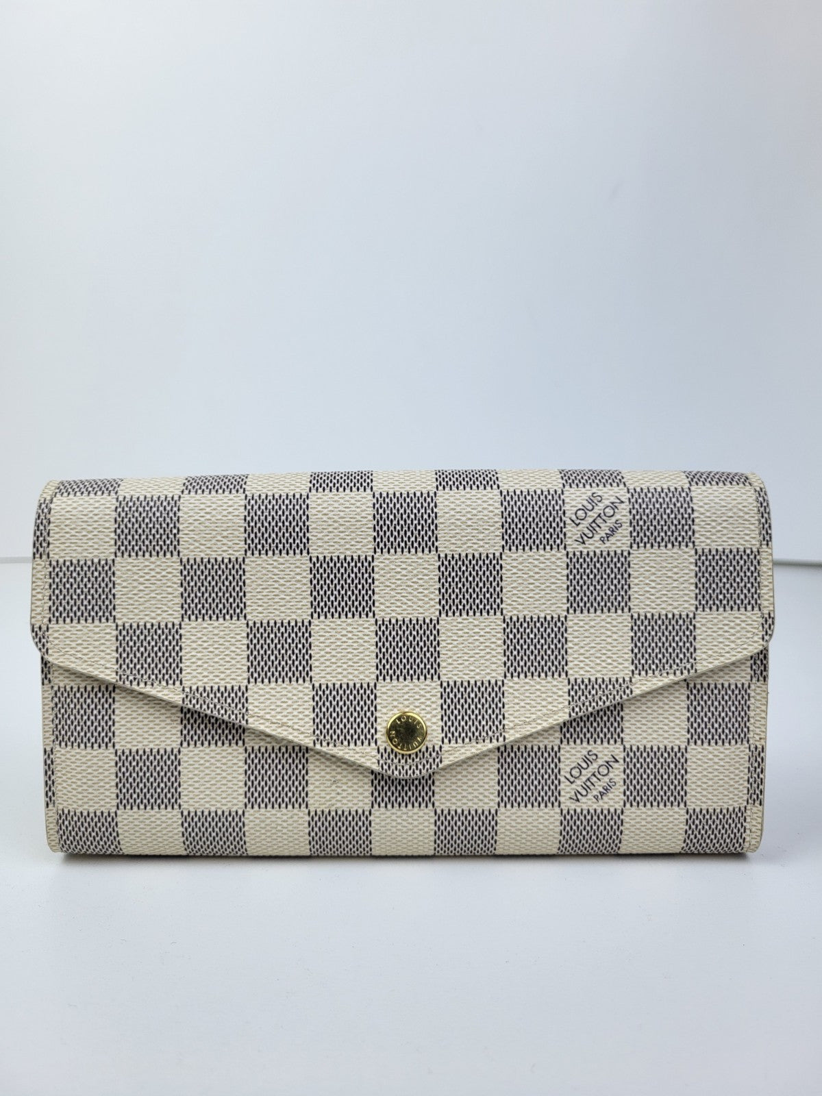Louis-vuitton sarah wallet damier azur