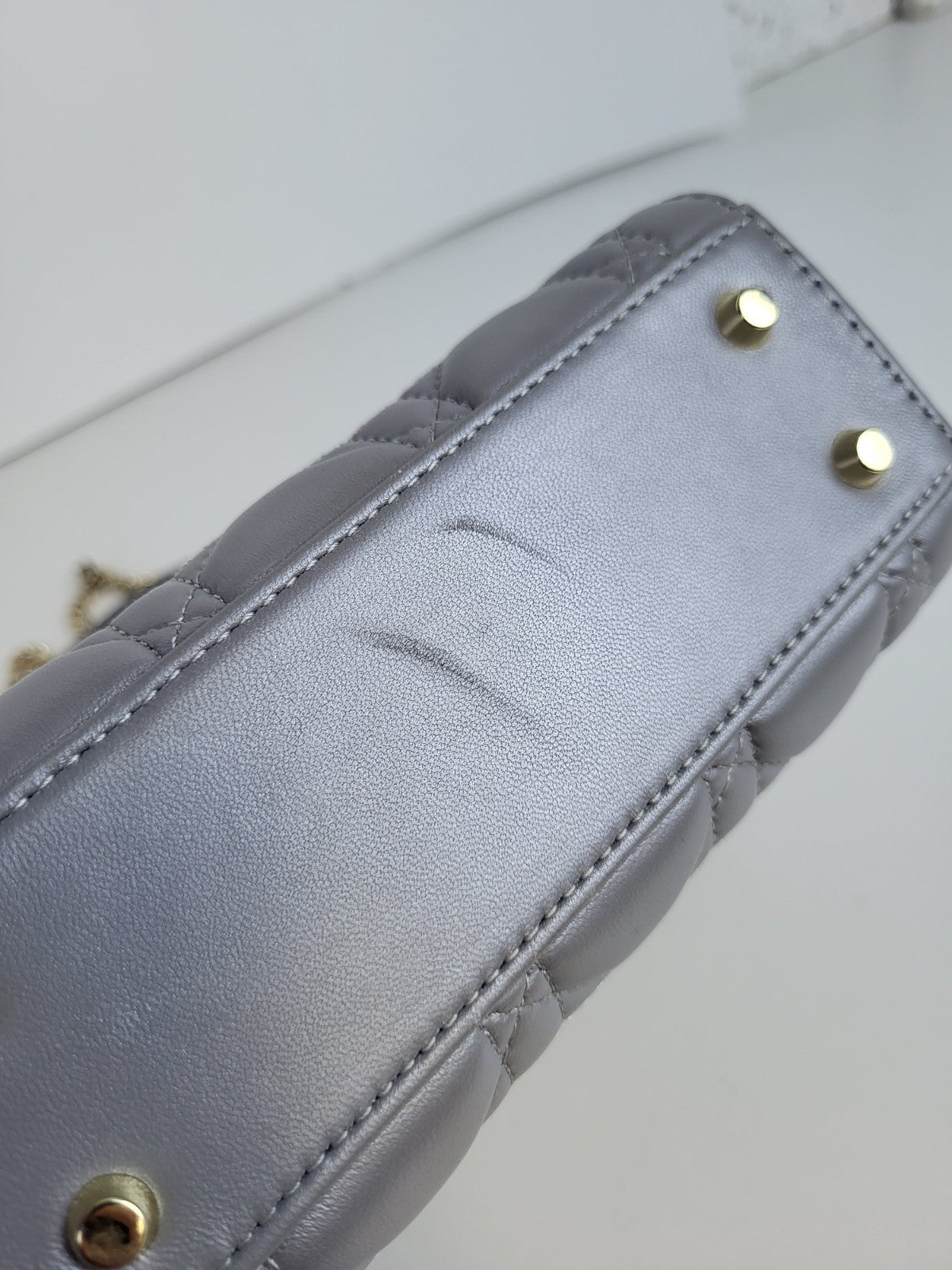 Christian Dior Lady Dior Chain Bag Cannage Quilt Lambskin Mini