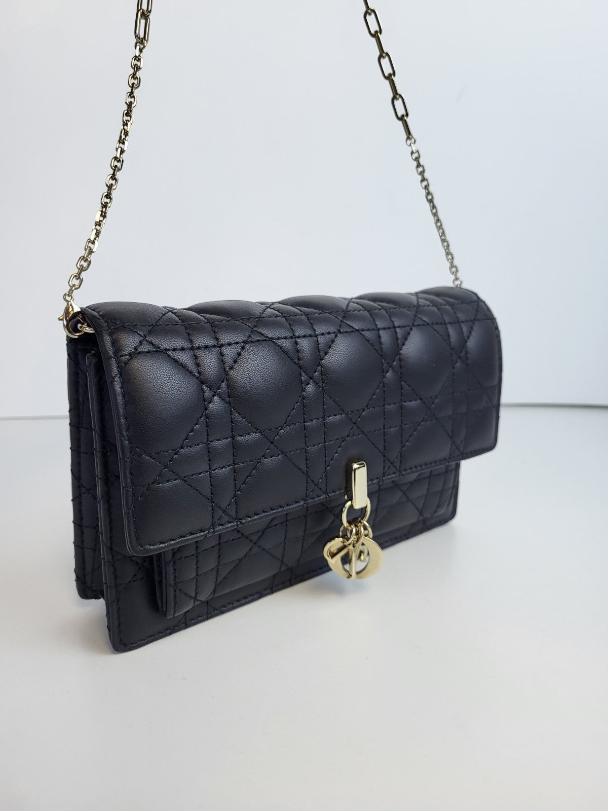 Christian Dior Cannage My Dior Daily 2022 Crossbody Bag Black Leather