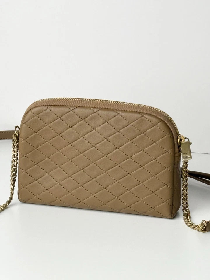 Saint Laurent Gaby Lambskin Quilted Leather Crossbody Bag