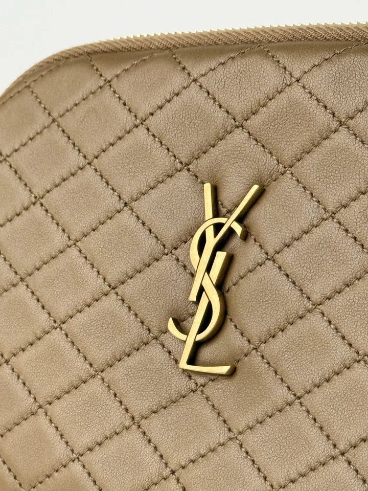 Saint Laurent Gaby Lambskin Quilted Leather Crossbody Bag