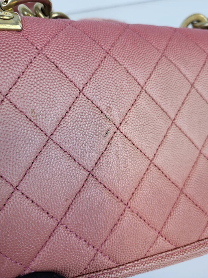 Chanel Small Sunset On The Sea Flap Coral Bag