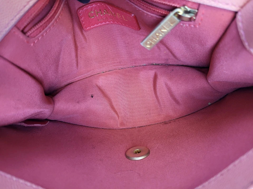 Chanel Small Sunset On The Sea Flap Coral Bag