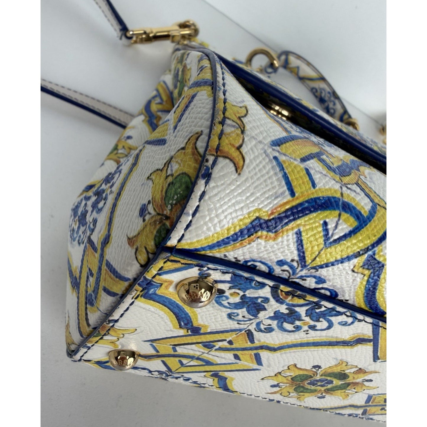 Dolce & Gabbana Dauphine Majolica Miss Sicily Bag Medium Multicolor Leather S13