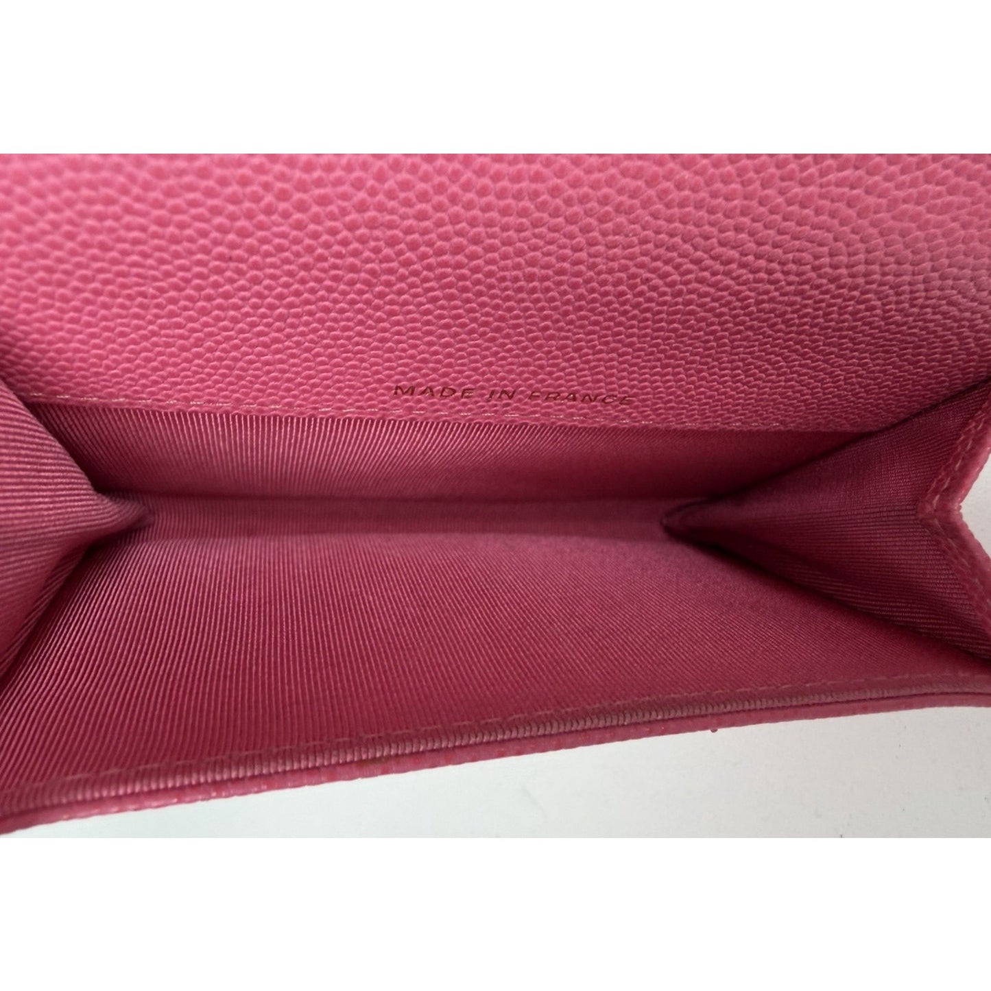 Chanel Caviar Pink Quilted Leather Flap Card Holder Wallet 2018-2019