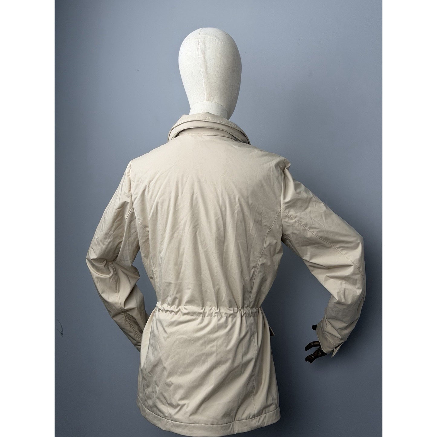 Loro Piana Windmate Traveller Field Jacket in Beige Technical Nylon