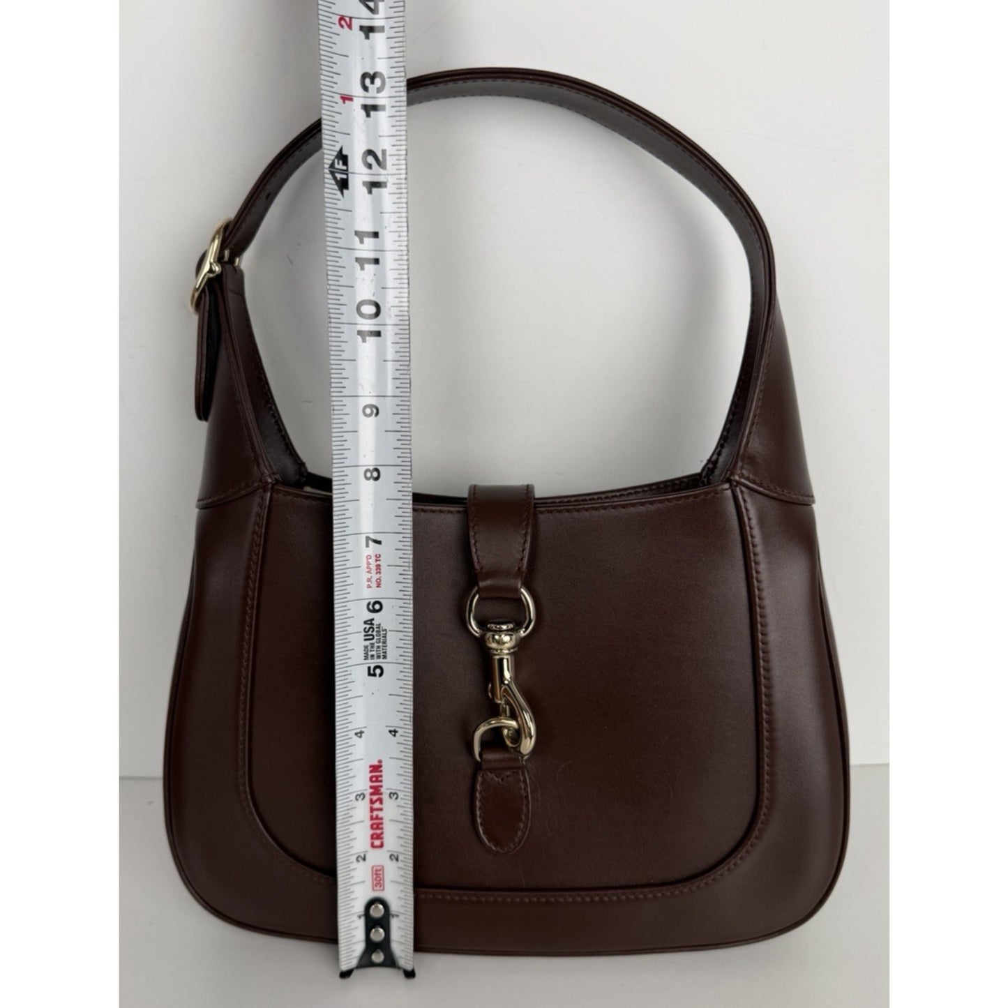 Gucci Jackie 1961 Hobo Brown Leather Shoulder Bag Small C-4