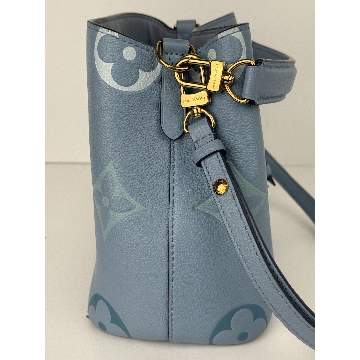 LOUIS VUITTON Giant Monogram Neonoe BB Blue Empriente Women's Shouder Bag