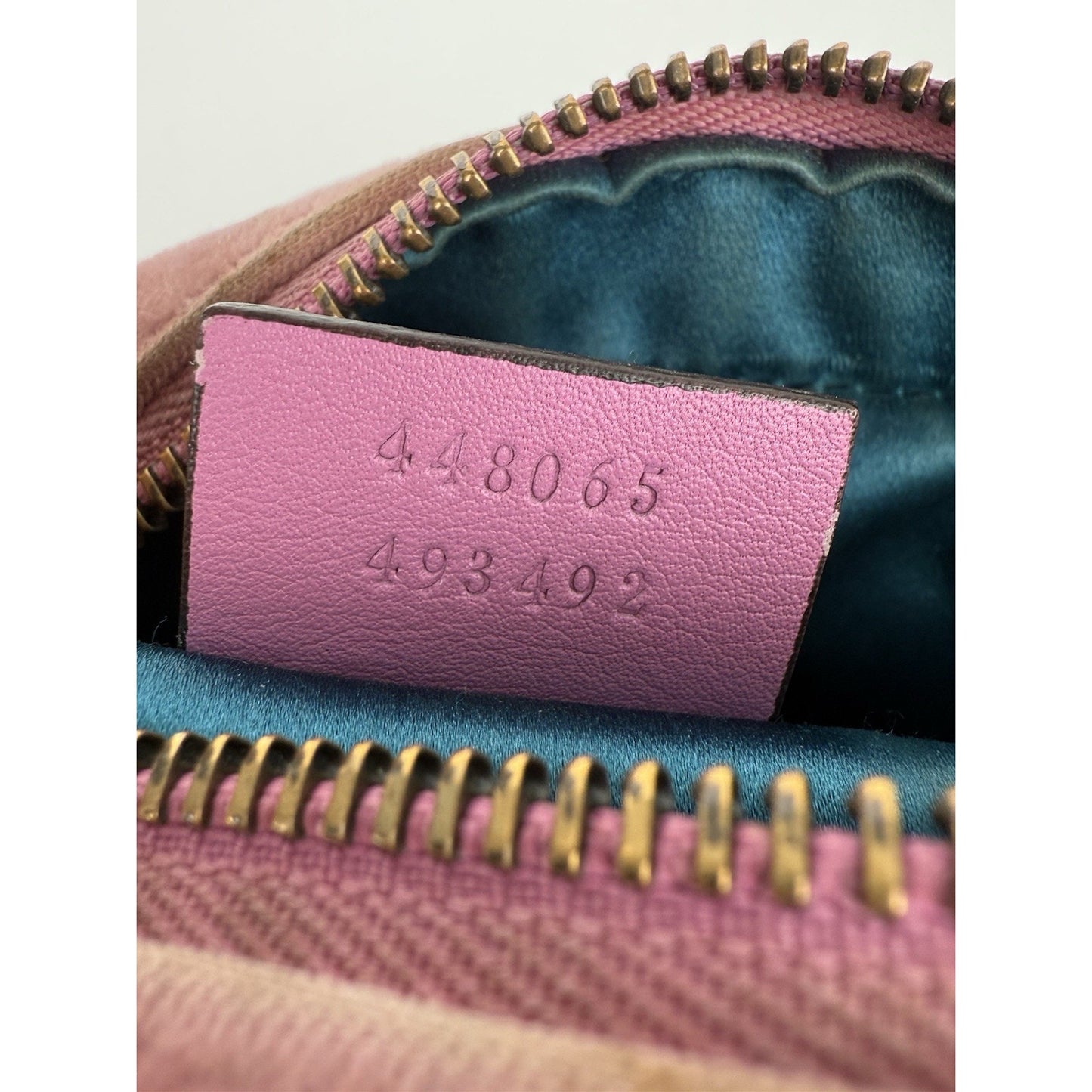 GUCCI Shoulder Bag GG Marmont Velvet Quilted Velour Pink
