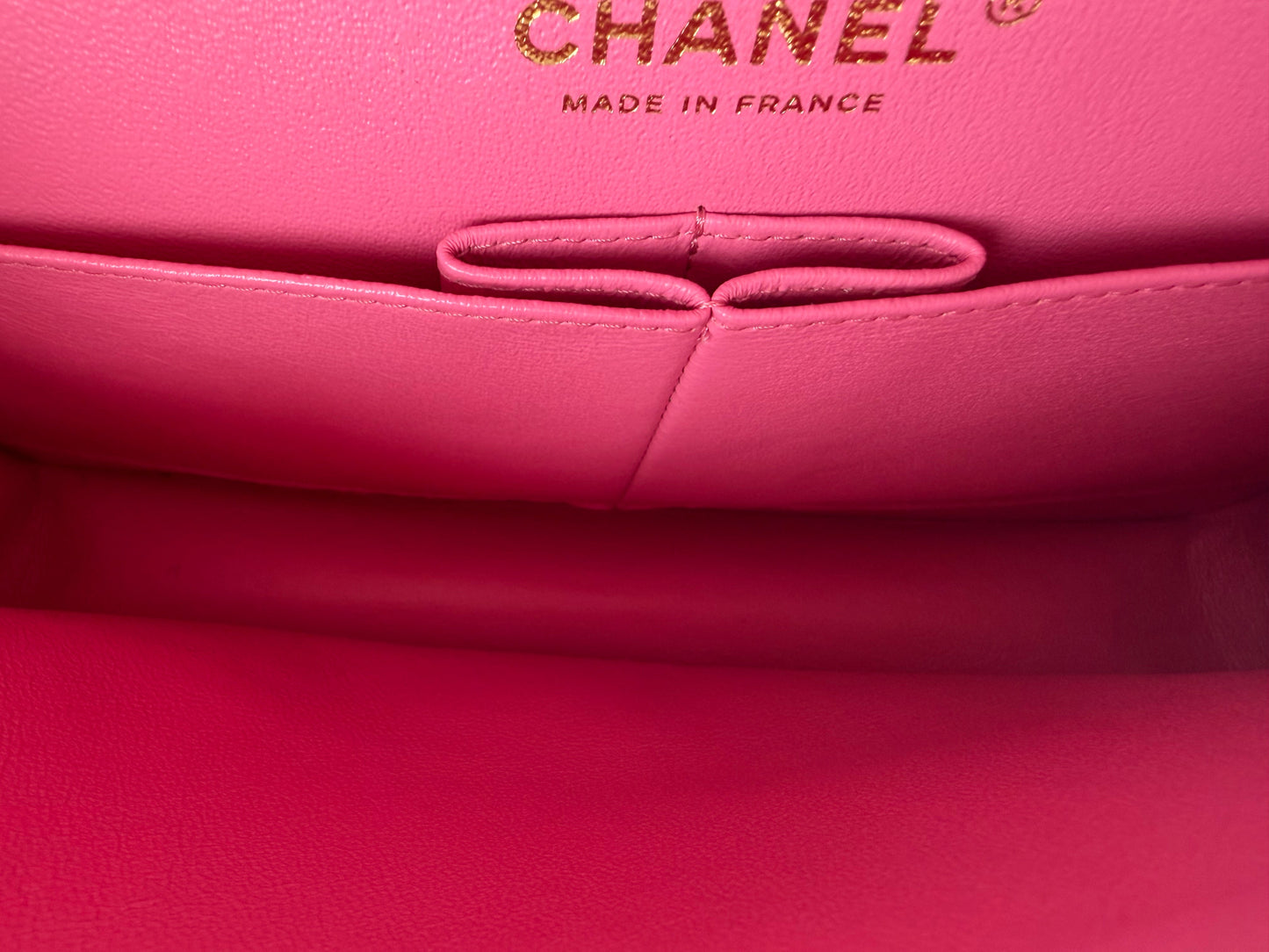 Chanel Classic Double Flap Bag Small in Pink Caviar Leather 2019 YE-1