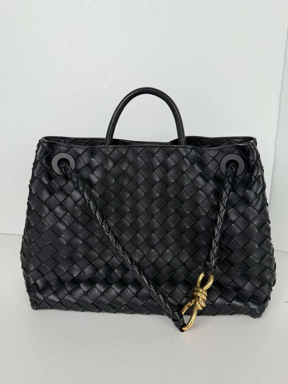 Bottega Veneta Andiamo Bag Black