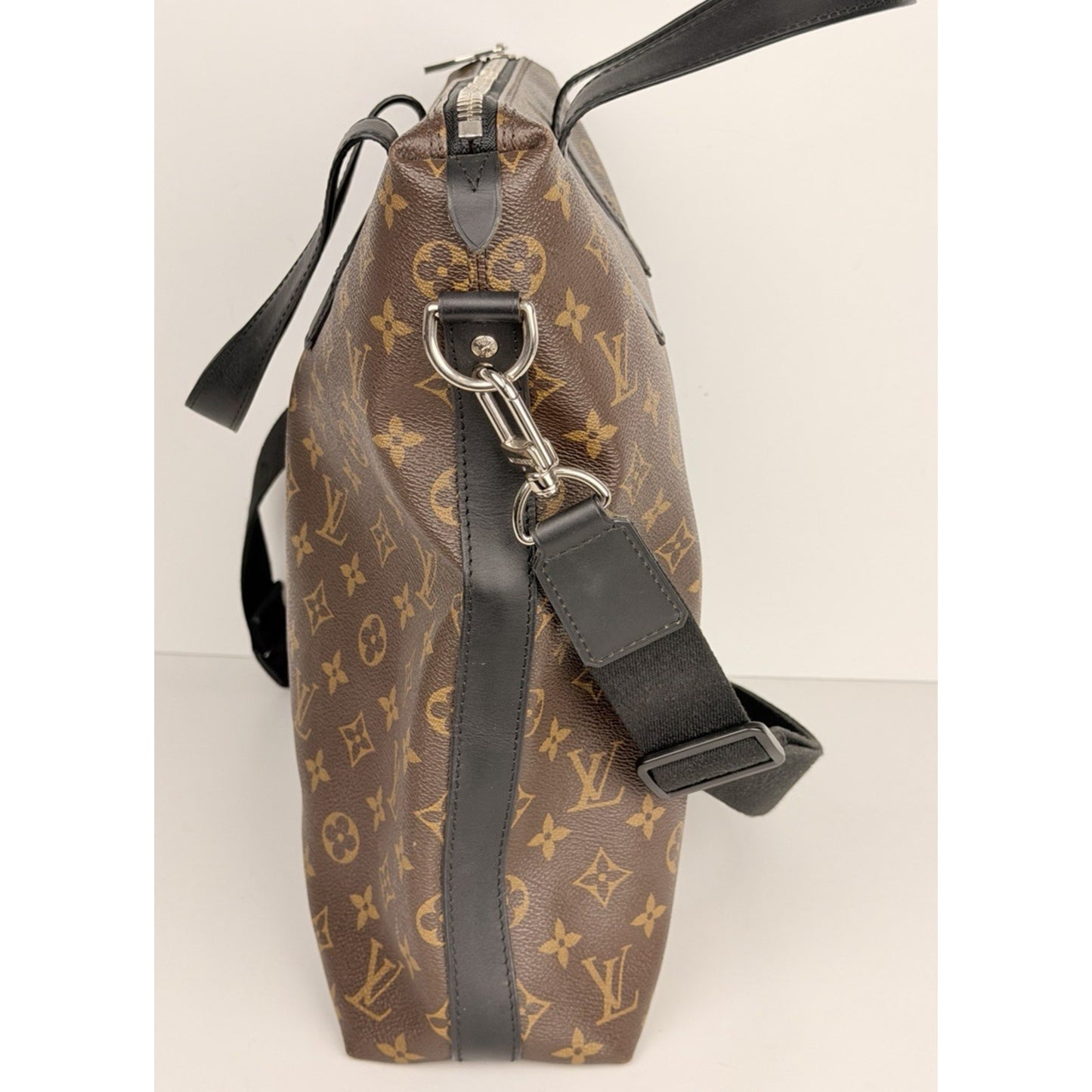 Louis Vuitton Kitan Tote Bag Monogram Macassar Coated Brown Canvas 2014 S