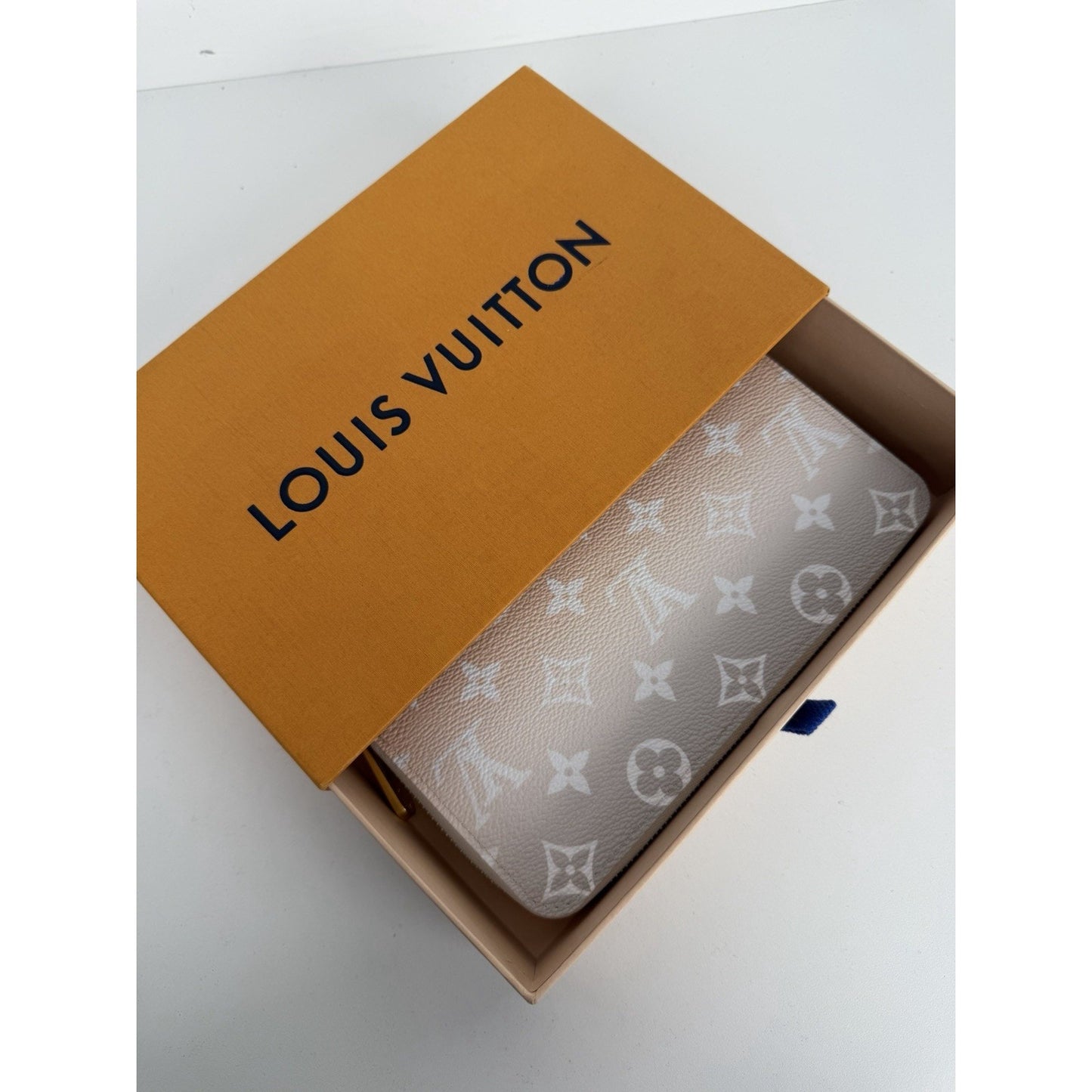 Louis Vuitton Zippy Wallet in LV Monogram Gradient Mist Brume Coated Canvas NFC