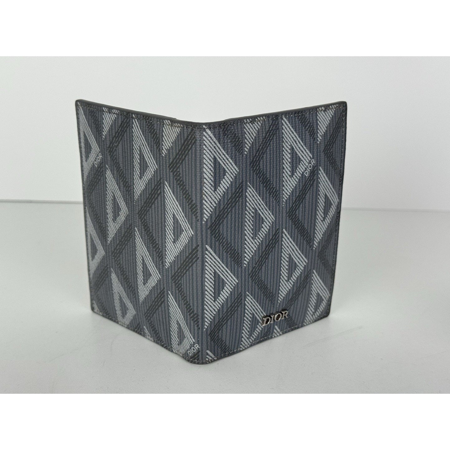 Christian Dior Hit the Road Flap Crossbody Bag CD Diamond Coated Gray Canvas