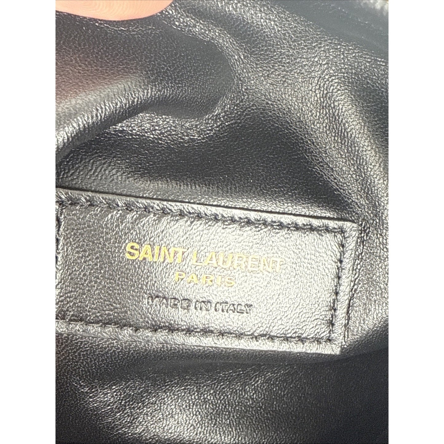 Saint Laurent Gaby Zipped Pouch Suede Women's Crossbody Bag