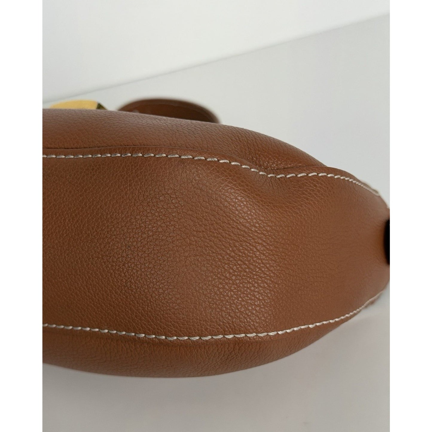 Louis Vuitton Grained Calfskin Low Key Shoulder Bag in Cognac Brown Leather