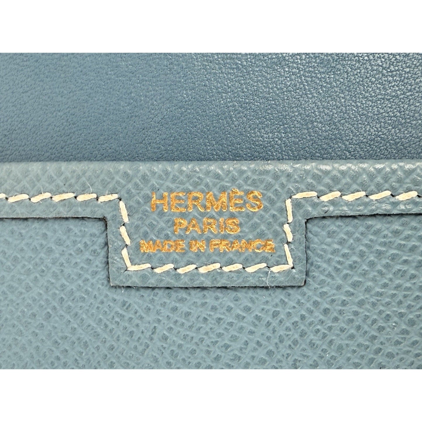 Hermes Jige Elan Clutch Swift 29 Blue Leather