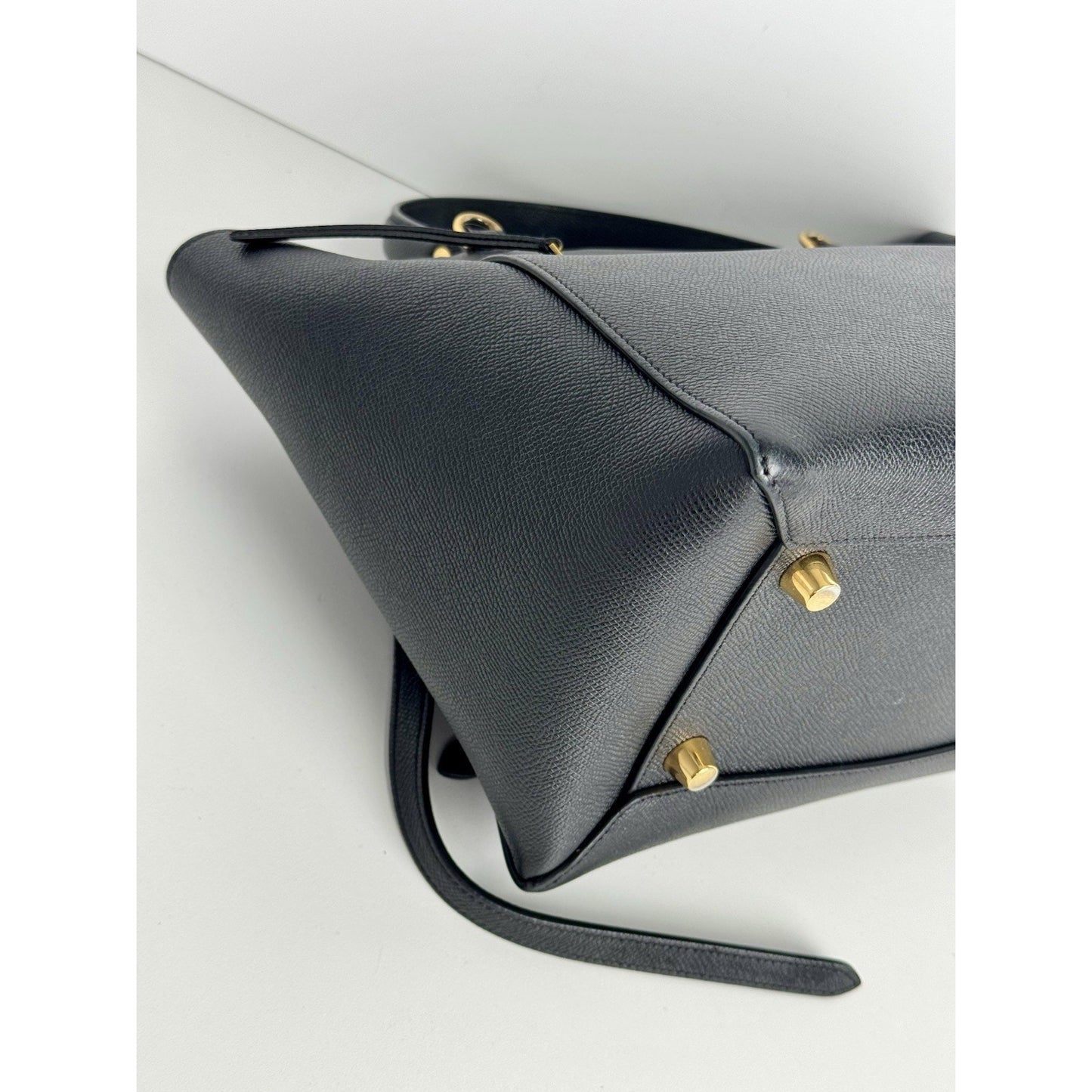 Celine Belt Bag in Black Grained Leather D-6