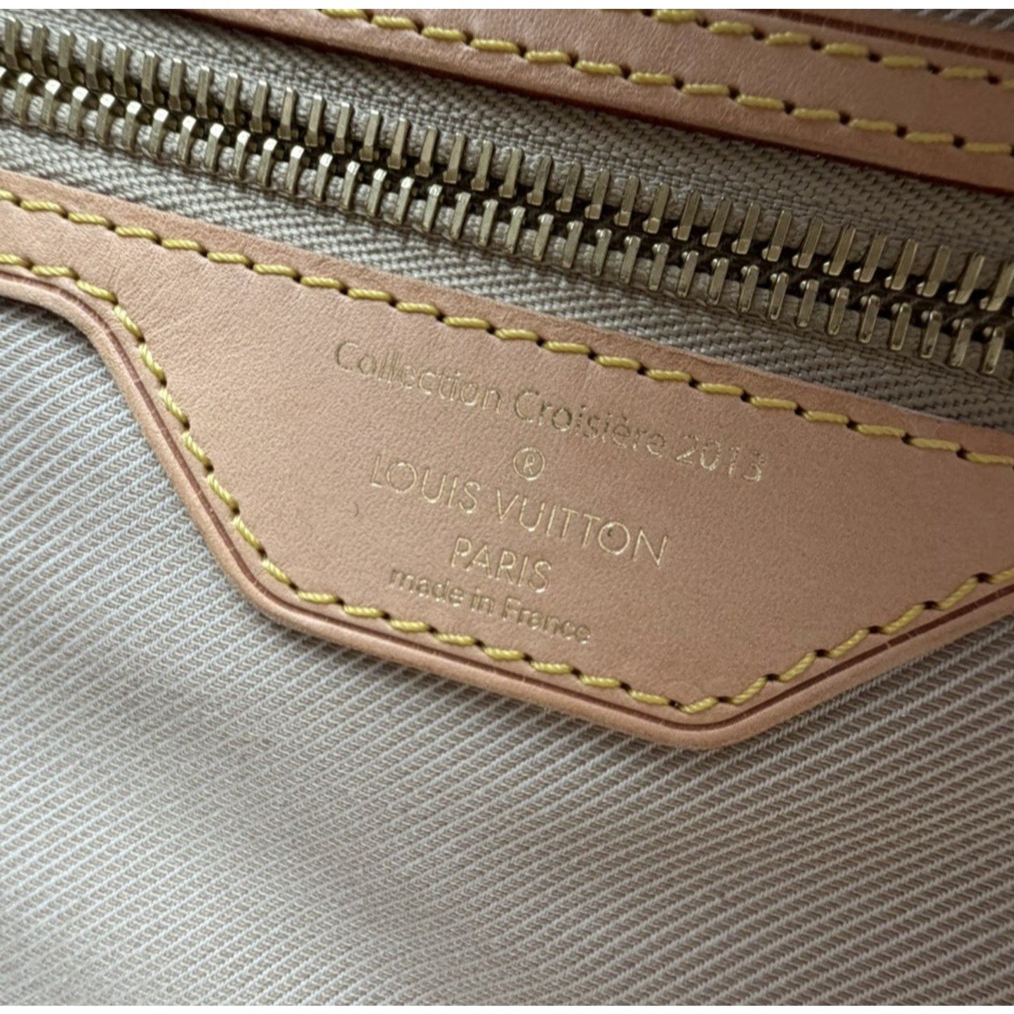 Louis Vuitton Neverfull MM Monogram Stonewashed Denim Tote Pink (2012) S10