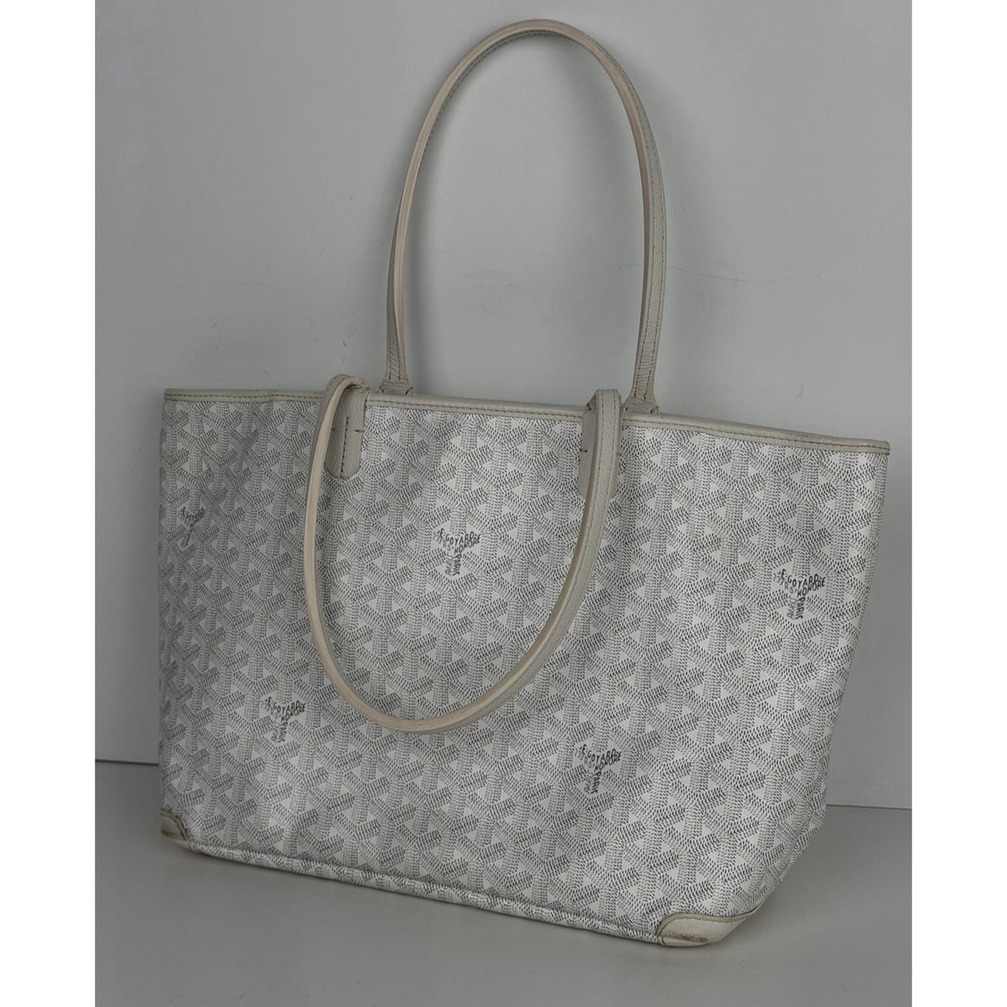 Goyard Goyardine Artois PM White Gore Bag S06