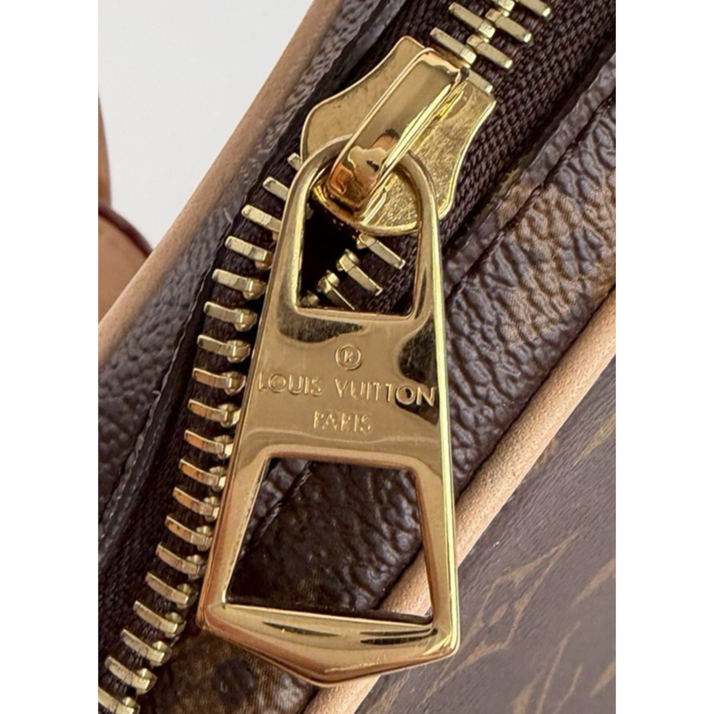 Louis Vuitton Croissant MM Bag in Brown LV Monogram Coated Canvas NFC B-5