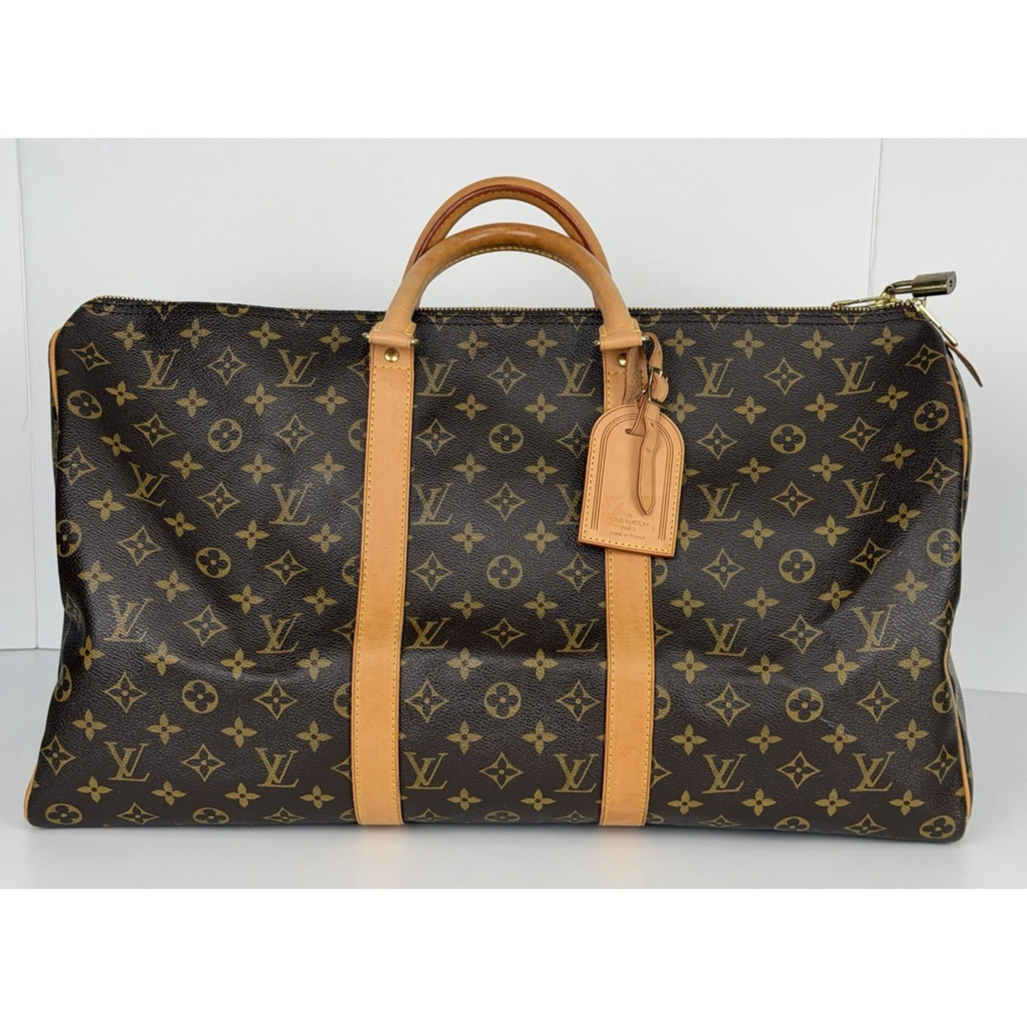 Louis Vuitton Monogram Keepall 50 Duffle Bag in Coated Canvas (2005)