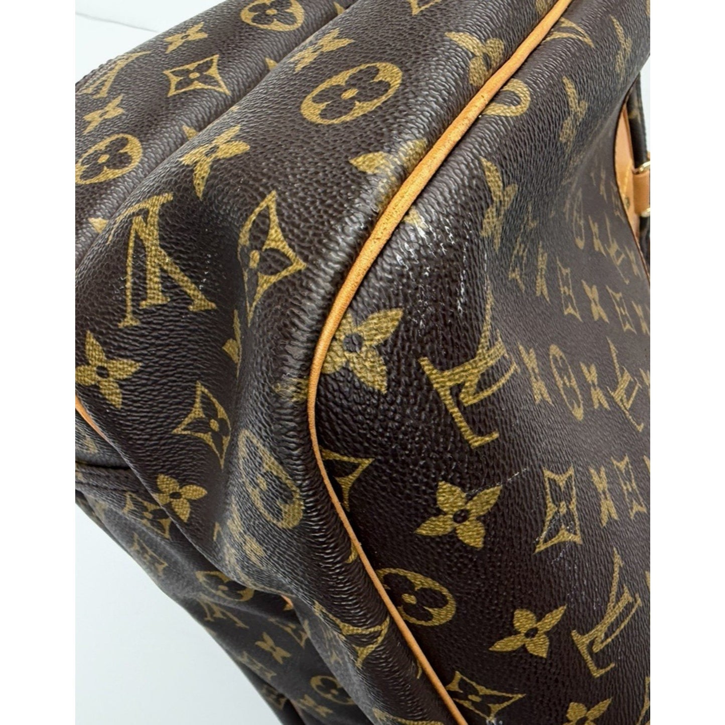 Louis Vuitton Alize 24 Heures Bag In Brown Monogram Coated Canvas Vintage 1998 S
