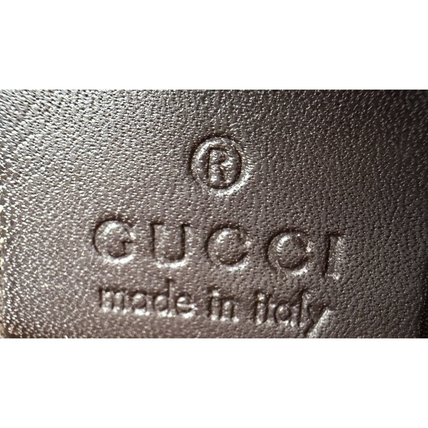 Gucci GG Plus Monogram Messenger Bag in Beige & Dark Brown Coated Canvas S11