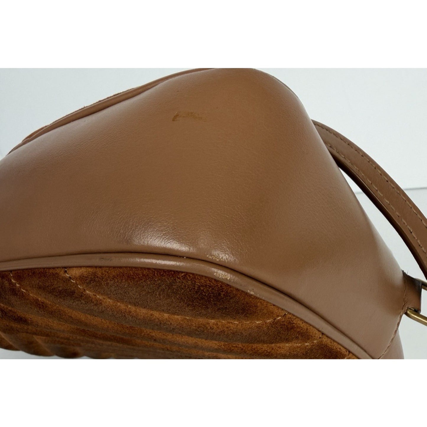 Saint Laurent Lou Camera Bag Medium Matelasse in Brown Suede and Leather S