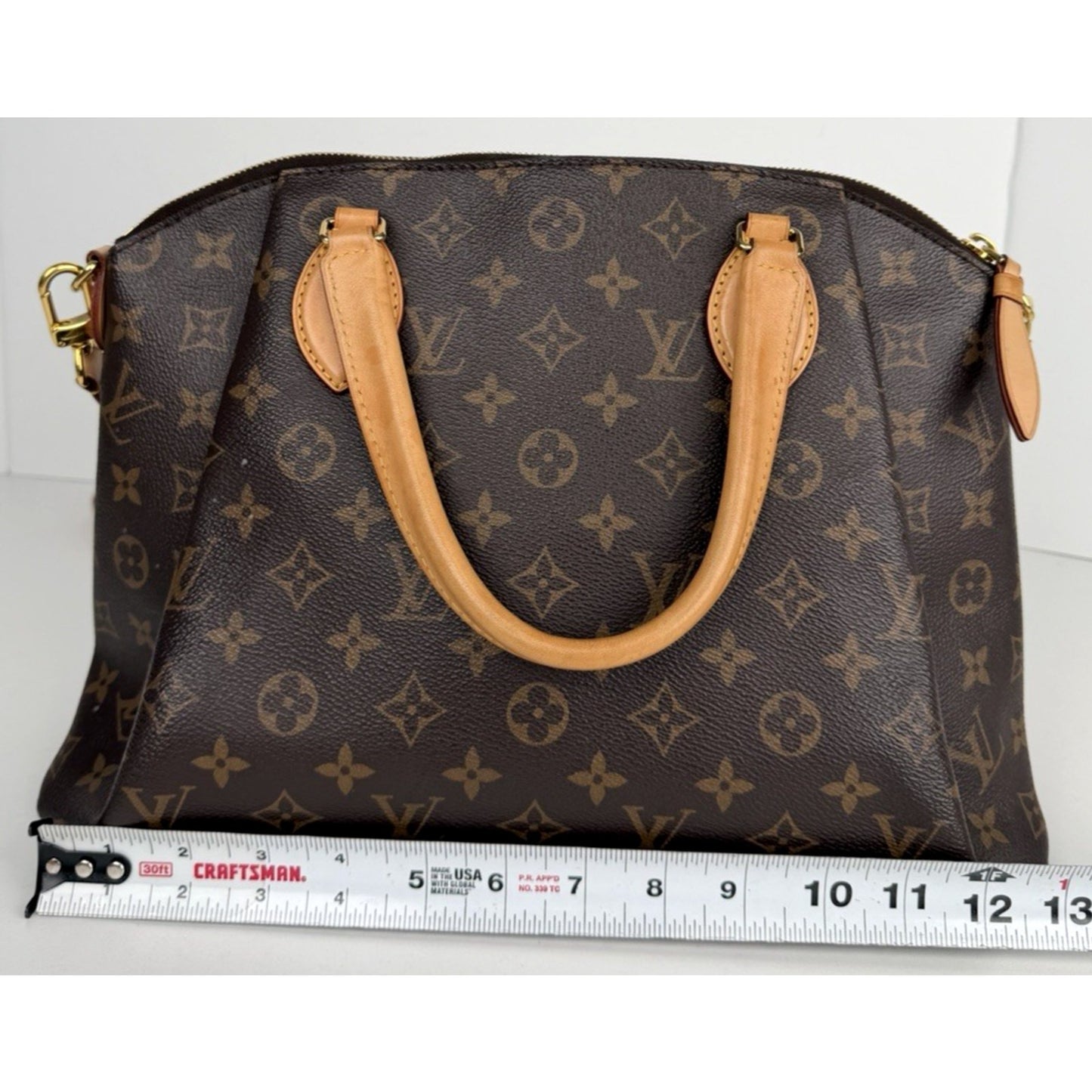 Louis Vuitton Rivoli MM Handbag in Brown Monogram Coated Canvas 2019 D6