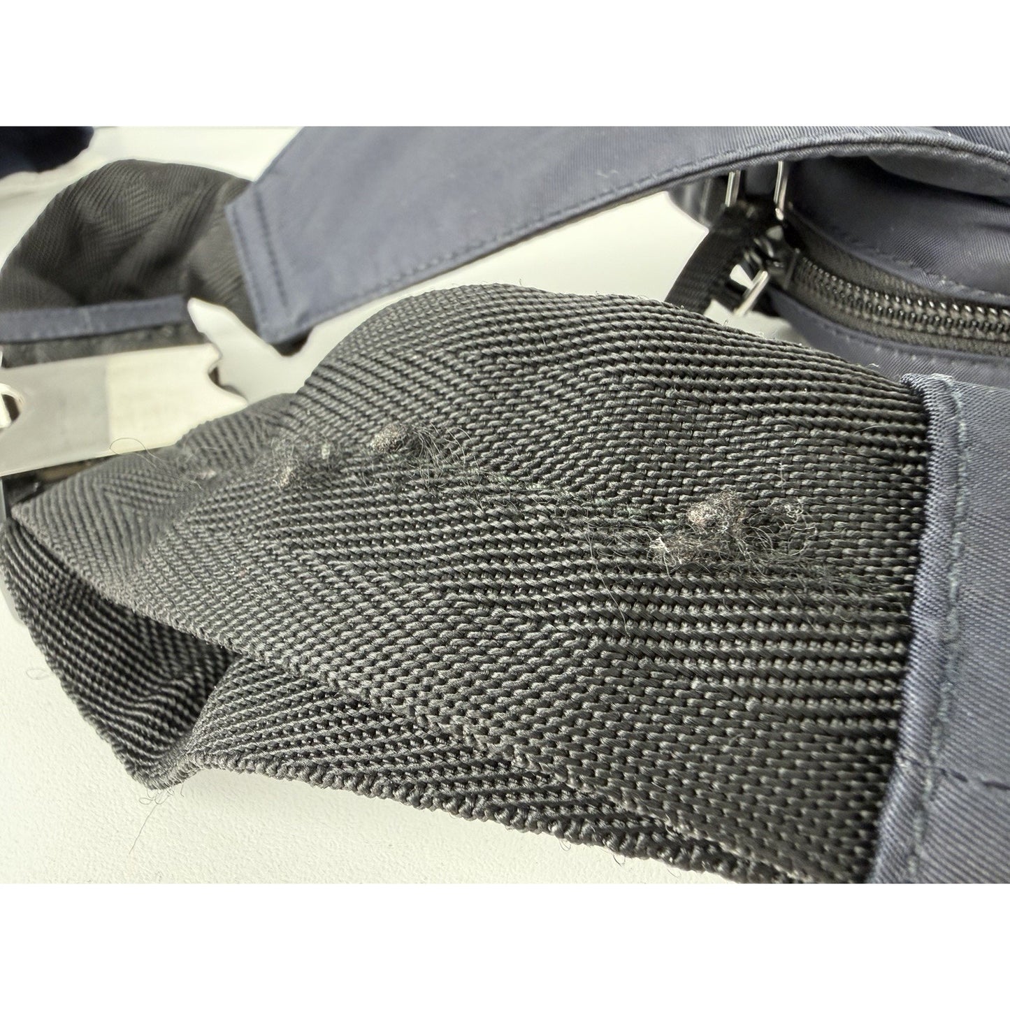 Prada Tessuto Montagna Navy Blue Nylon Belt Bag