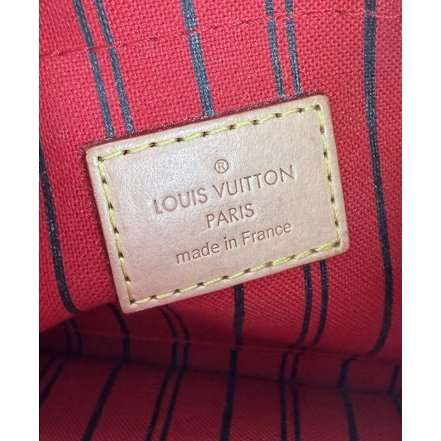 Louis Vuitton Neverfull GM Pouch Clutch Bag in Brown LV Monogram Canvas 2015 S15
