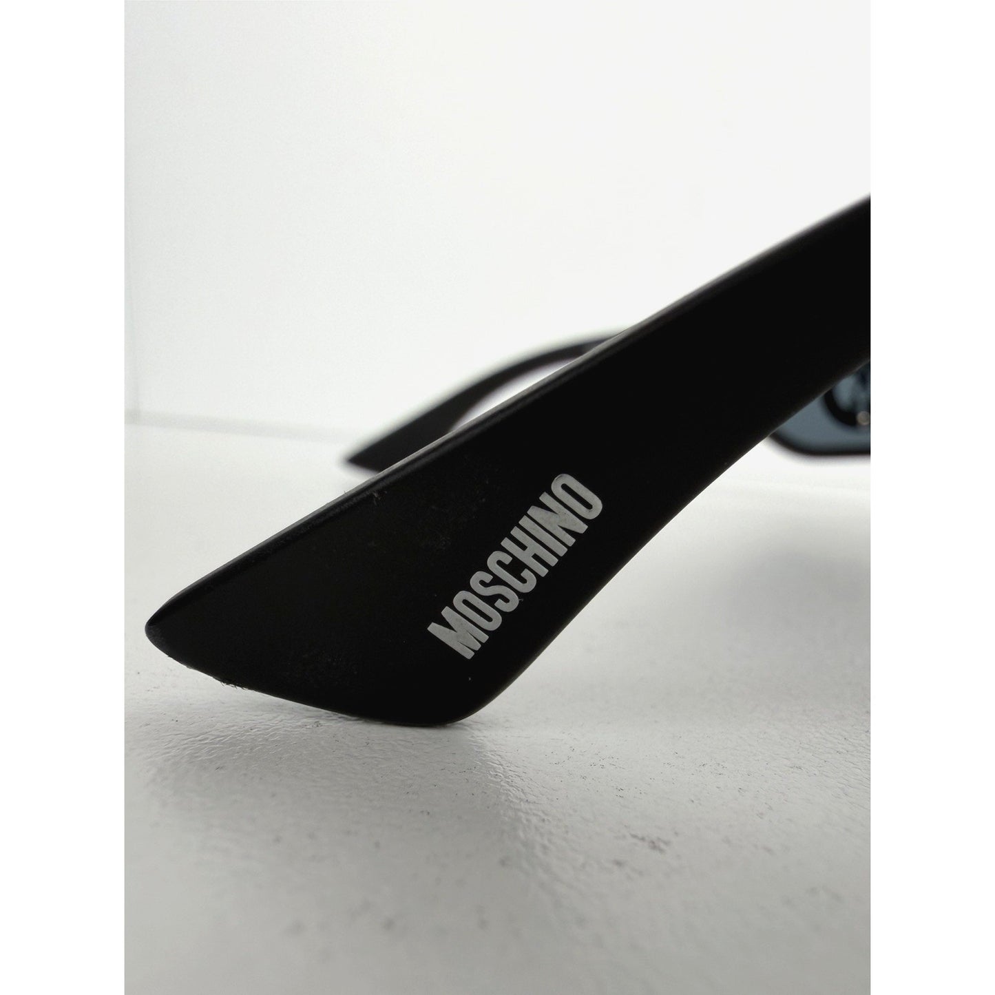 Moschino MOS021/S Square Sunglasses 145 in Matte Black with Dark Lenses