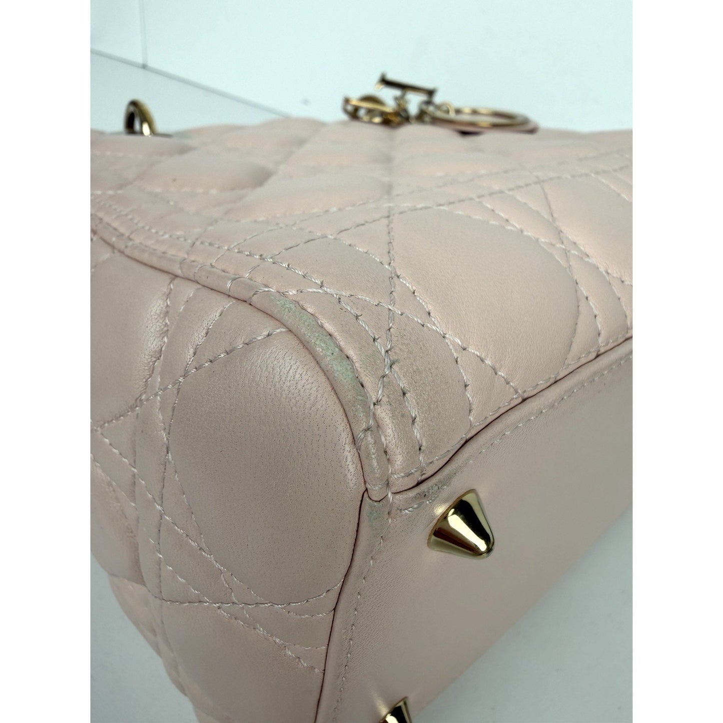 Dior Lady Dior Bag Medium in a Powder Pink Cannage Lambskin Leather 2016 U2
