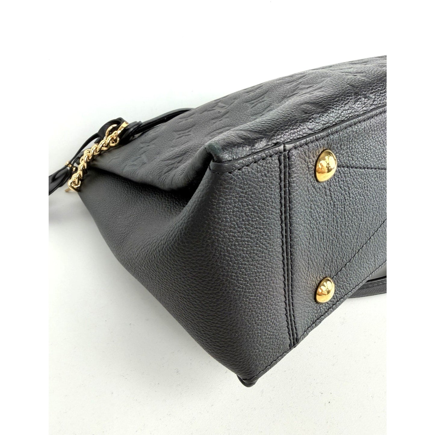 Louis Vuitton Surene Shoulder Bag MM Black LV Monogram Empreinte Leather 2018 C1