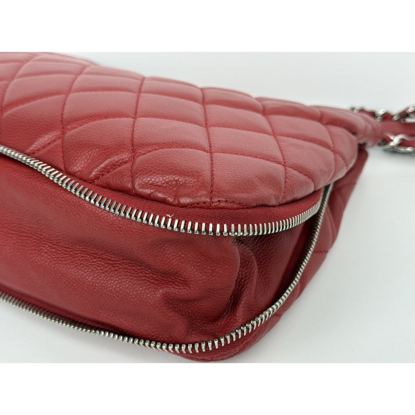 Chanel Timeless Petite Tote in Red Caviar Leather with Gold Hardware