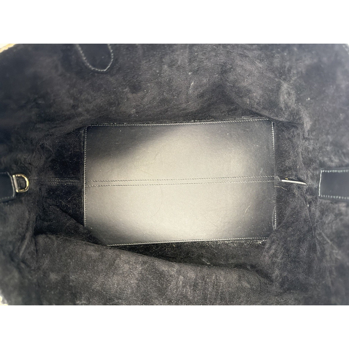 Dior Toujours Top Handle Bag Medium in Black White & Gold Cannage Tweed 2024 F-3