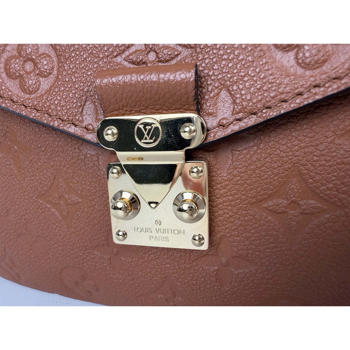 Louis Vuitton Pochette Metis Bag in Cognac Monogram Empreinte Leather NFC B-4