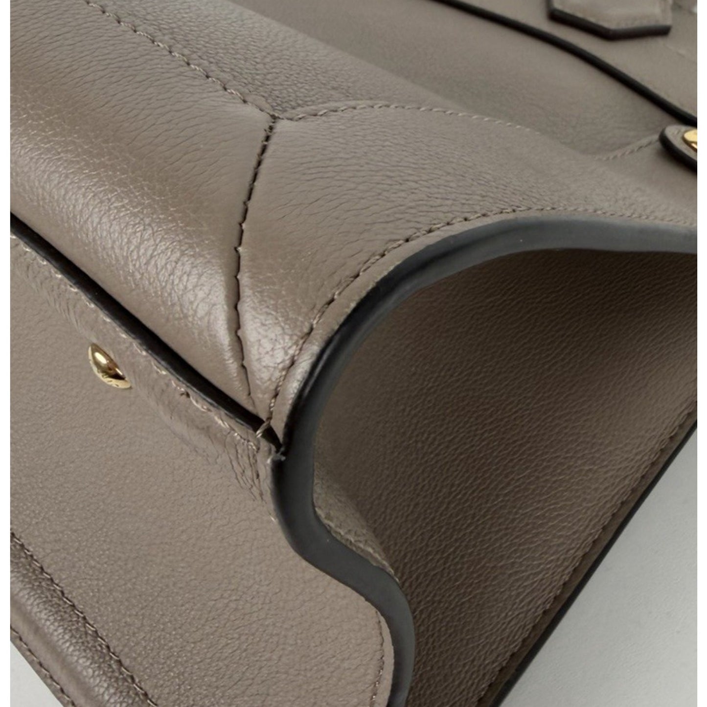 Louis Vuitton City Steamer MM Bag in Galet Gray Calfskin Leather NFC E-5