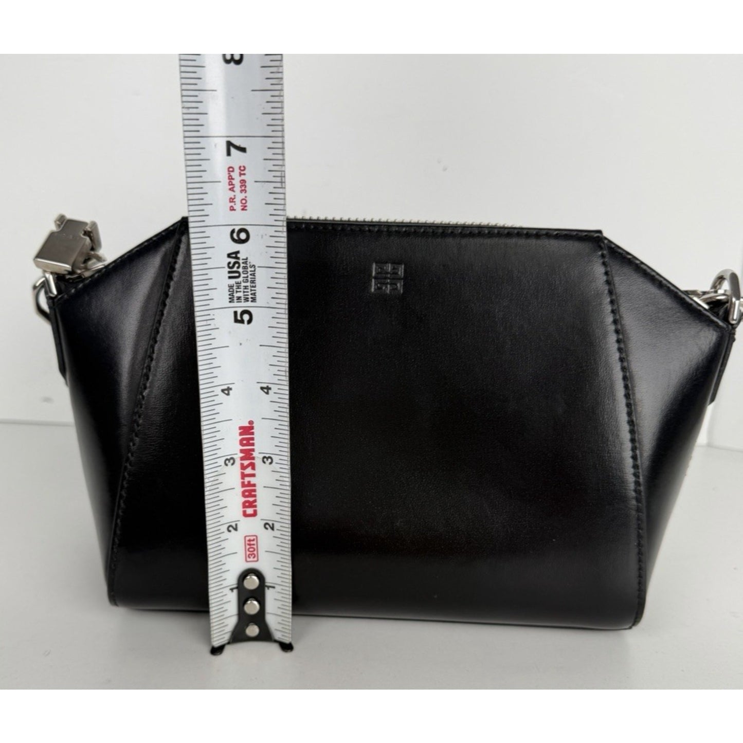 Givenchy Antigona XS 4G Crossbody Bag in Black Leather with Silver HW S08
